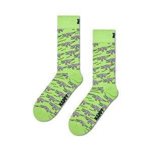 Ponožky Happy Socks Crocodile zelená barva