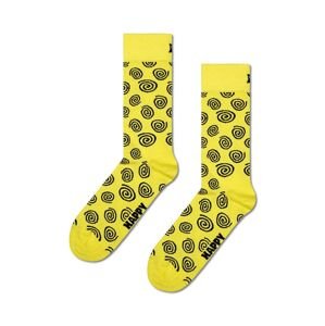 Ponožky Happy Socks Swirl Sock žlutá barva