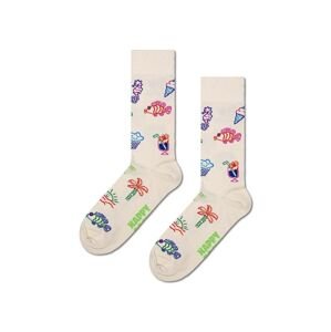Ponožky Happy Socks Summer Lo-Fi béžová barva