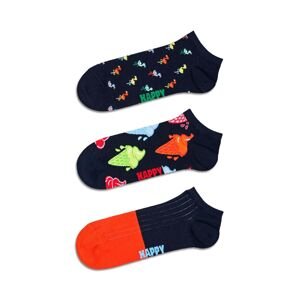 Ponožky Happy Socks Navy Low Socks 3-pack tmavomodrá barva