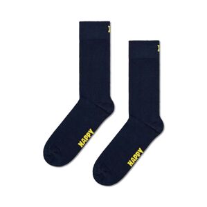 Ponožky Happy Socks Solid Sock tmavomodrá barva