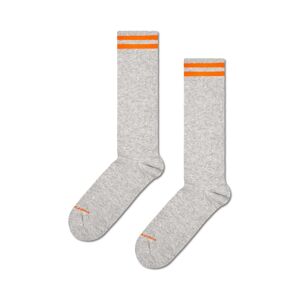 Ponožky Happy Socks Solid Sneaker Thin Crew šedá barva