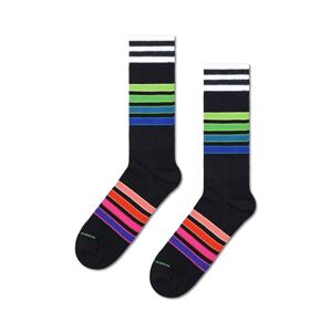 Ponožky Happy Socks Street Stripe Sneaker černá barva