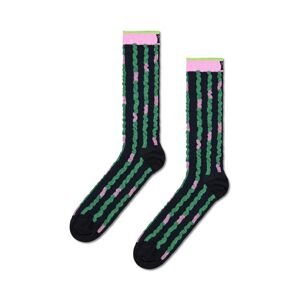 Ponožky Happy Socks Ruffled Stripe černá barva