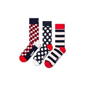 Ponožky Happy Socks Classic Filled Optic Socks 3-pack