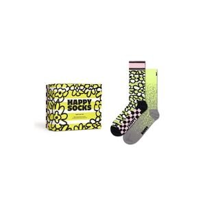 Ponožky Happy Socks Gift Box Party 2-pack žlutá barva