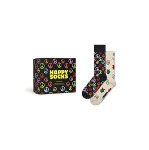 Ponožky Happy Socks Gift Box Peace 2-pack