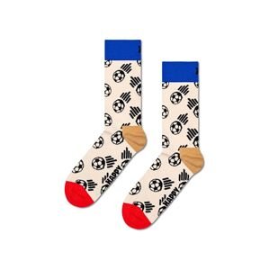 Ponožky Happy Socks Football Sock béžová barva