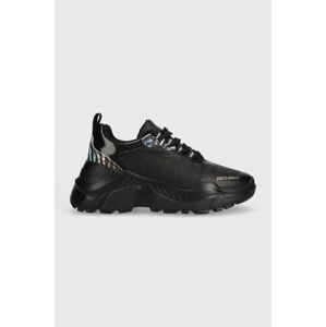 Sneakers boty Just Cavalli černá barva, 76RA3SL3