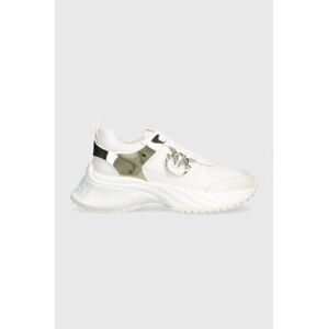 Kožené sneakers boty Pinko SS0027 P025 Z1B bílá barva, Ariel 02