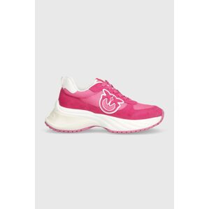 Sneakers boty Pinko SS0029 P029 N17 růžová barva, Ariel 04