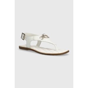 Kožené sandály Barbour Vivienne dámské, bílá barva, LFO0682WH12