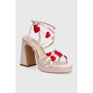 Sandály Buffalo Liza Mss Heart růžová barva, 1291524.ROS