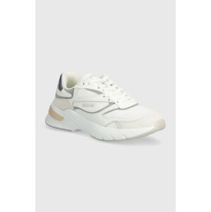 Sneakers boty Calvin Klein RUNNER LACE UP MESH béžová barva, HW0HW02133