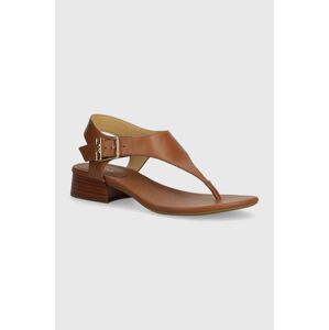 Kožené sandály MICHAEL Michael Kors Robyn dámské, béžová barva, 40S4RBFS1L
