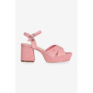 Semišové sandály Mexx Nalina růžová barva, MITY1602441W