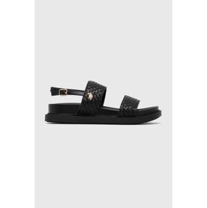 Sandály U.S. Polo Assn. KARY dámské, černá barva, KARY001W 4Y1