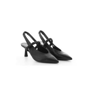 Kožené kotníkové boty Kennel & Schmenger Bella černá barva, 31-74150