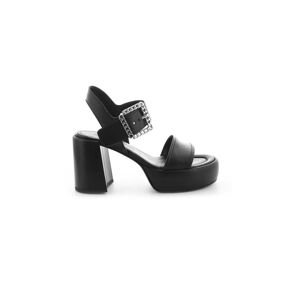 Kožené sandály Kennel & Schmenger Mila černá barva, 31-62530