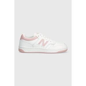 Sneakers boty New Balance BB480LOP růžová barva