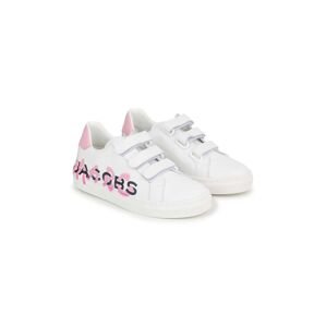 Dětské kožené sneakers boty Marc Jacobs bílá barva