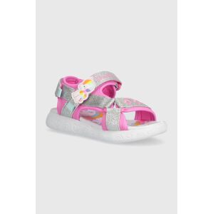 Dětské sandály Skechers RAINBOW SHINES UNICORN SPARKLES růžová barva