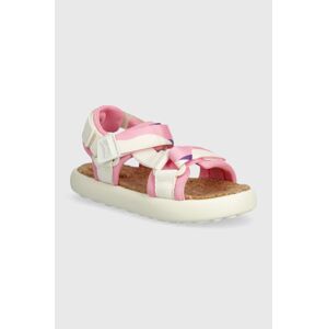Dětské sandály Camper růžová barva