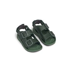 Dětské sandály Liewood Anni Sandals zelená barva