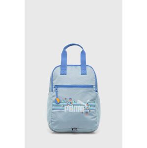 Dětský batoh Puma SUMMER CAMP tyrkysová barva, malý, s potiskem