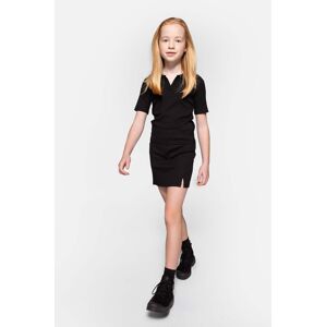 Dětská sukně Coccodrillo černá barva, mini, pouzdrová