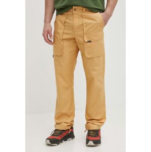 Kalhoty Columbia Landroamer Cargo pánské, žlutá barva, jednoduché, 2076041