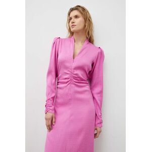 Šaty Gestuz růžová barva, maxi