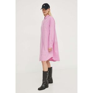 Šaty Marc O'Polo růžová barva, mini