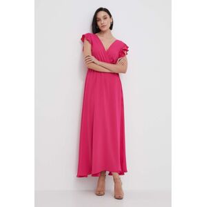 Šaty Artigli růžová barva, maxi