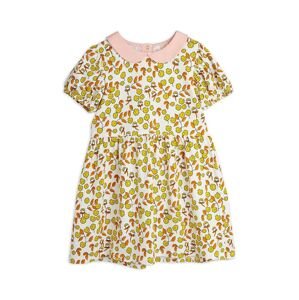 Dívčí šaty Mini Rodini Flowers žlutá barva, mini