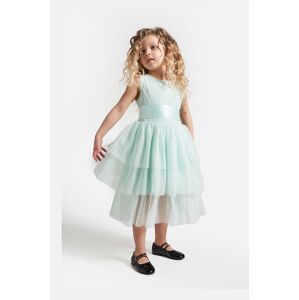 Dívčí šaty Coccodrillo tyrkysová barva, mini
