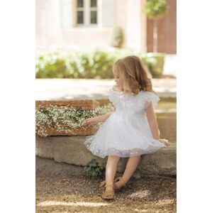 Dívčí šaty Tartine et Chocolat bílá barva, mini