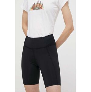 Sportovní šortky Columbia Boundless Trek dámské, černá barva, hladké, high waist, 2074471
