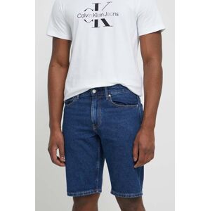 Džínové šortky Calvin Klein Jeans pánské, tmavomodrá barva