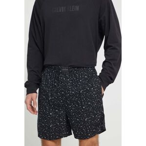 Pyžamové šortky Calvin Klein Underwear pánské, černá barva