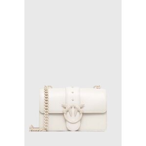 Kožená kabelka Pinko bílá barva, 100059.A124