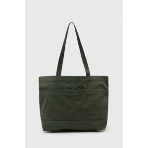 Bavlněná taška Levi's zelená barva