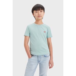 Dětské bavlněné tričko Levi's tyrkysová barva