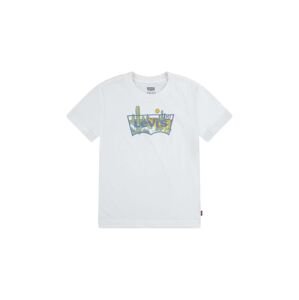 Dětské bavlněné tričko Levi's béžová barva, s potiskem