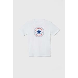 Dětské tričko Converse bílá barva, s potiskem