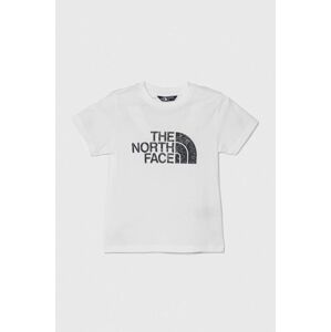 Dětské tričko The North Face EASY TEE bílá barva, s potiskem