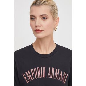 Bavlněné tričko Emporio Armani černá barva, 3D2T7S 2JIDZ