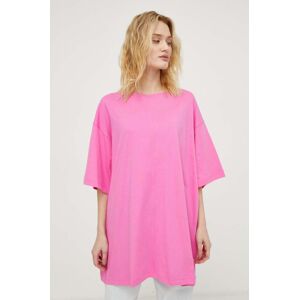 Bavlněné tričko 2NDDAY růžová barva