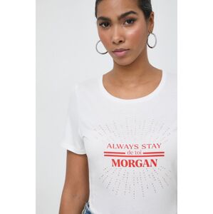 Tričko Morgan bílá barva