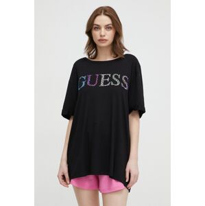 Plážové tričko Guess černá barva, E4GI02 K68D2